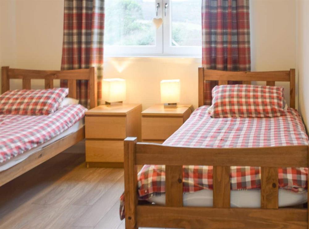 Ground floor twin bedroom at Shorehills in Carradale East, near Campbeltown, Argyll