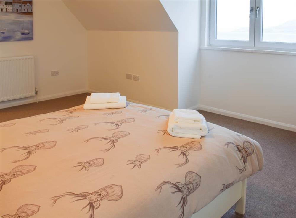 Master bedroom at Shorehills in Carradale East, near Campbeltown, Argyll