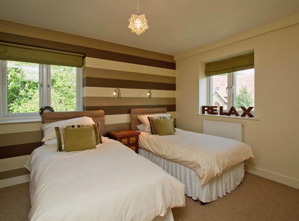 Twin bedroom at Shoreline Penthouse in Alnmouth, Northumberland
