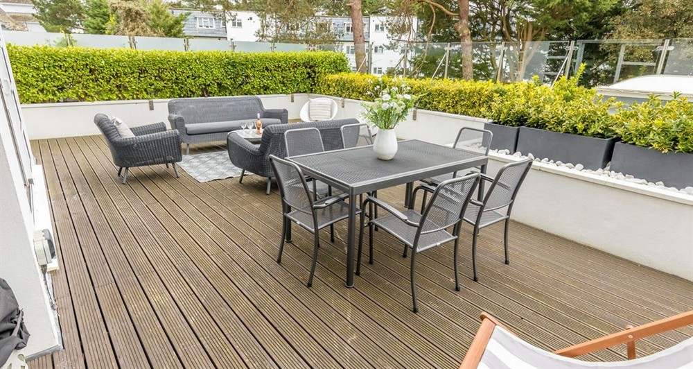Enjoy a cup of tea on the patio