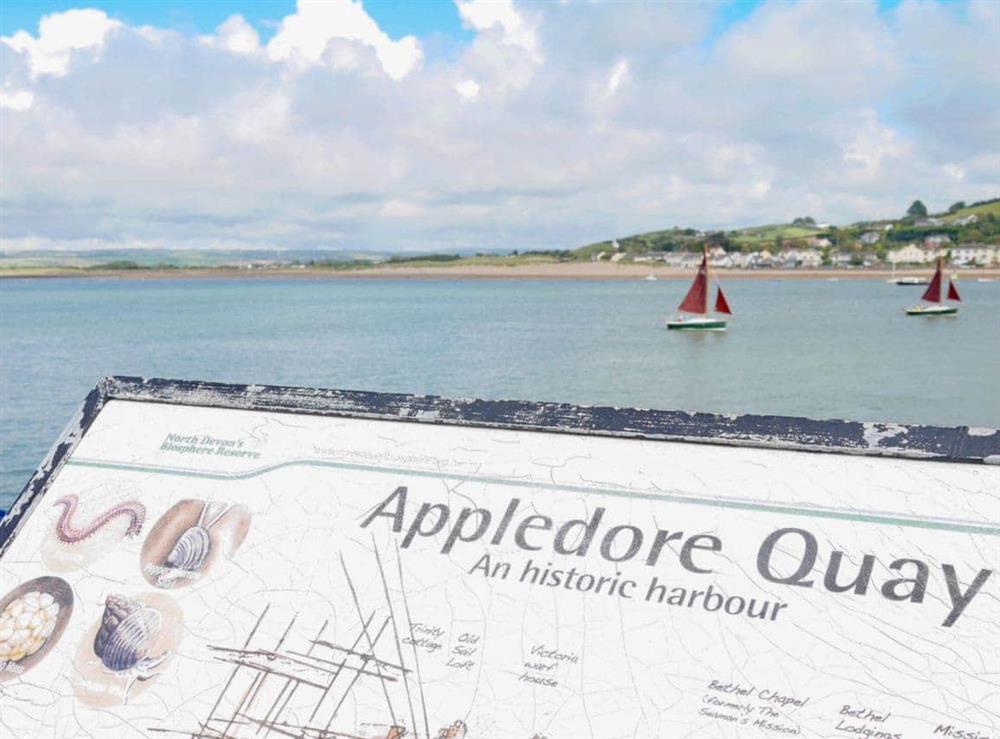 Appledore Quay forms part of the South Coast Path at Shorewaters in Appledore, near Bideford, Devon