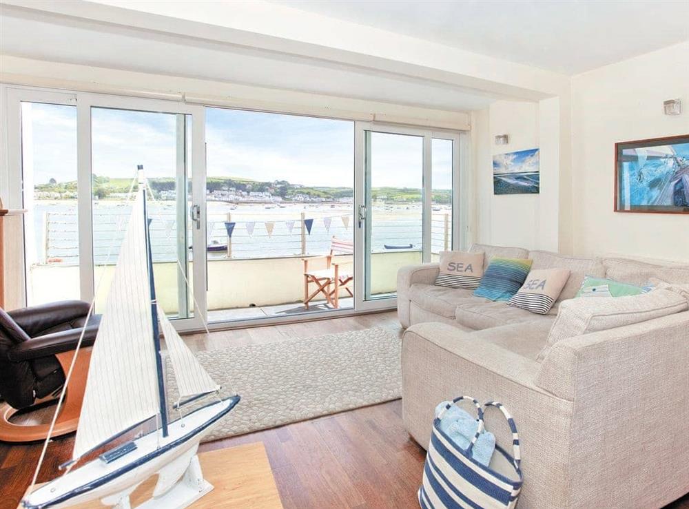 Relax and unwind whilst watching the boats go by from the living room at Shorewaters in Appledore, near Bideford, Devon
