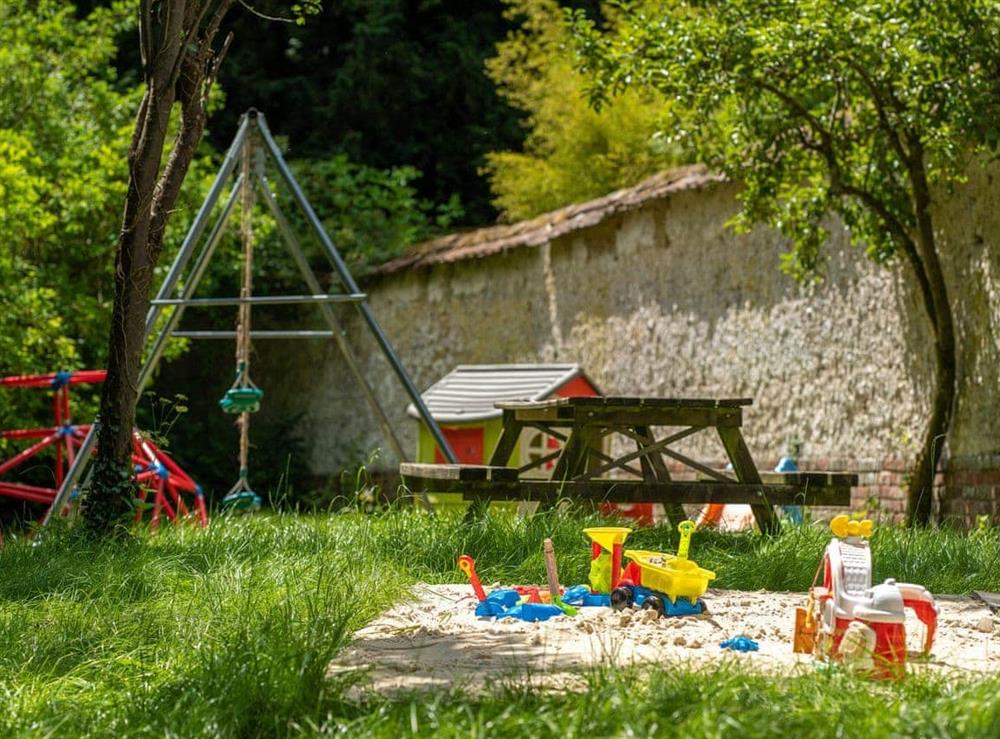 Children’s play area at Shrewton House in Shrewton, near Salisbury, Wiltshire