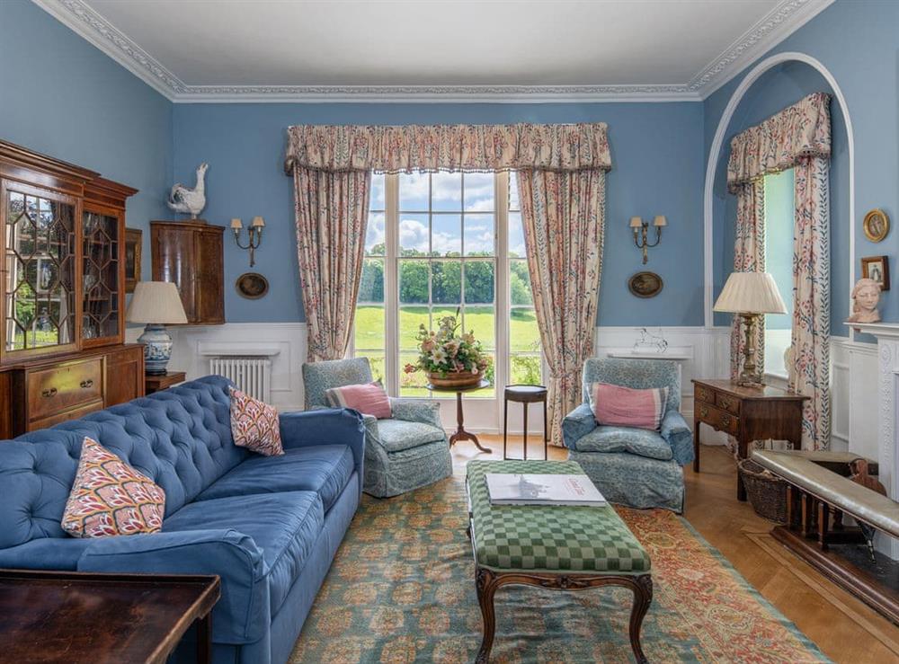 Living room at Shrewton House in Shrewton, near Salisbury, Wiltshire