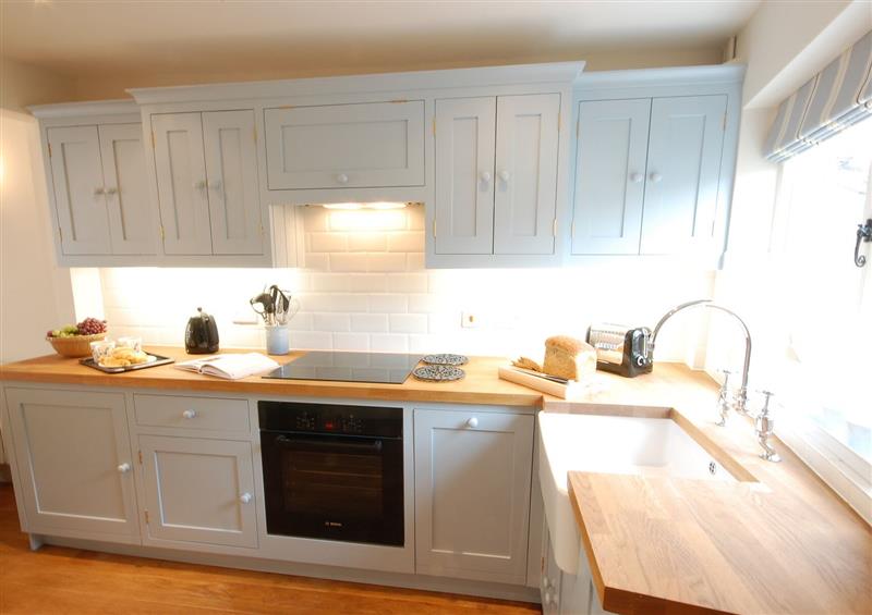 This is the kitchen at Shrimpers Cottage, Aldeburgh, Aldeburgh