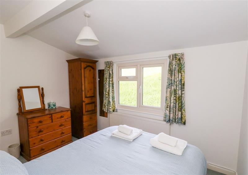One of the bedrooms at Siesta Chalet, Eype Mouth Chalet Park