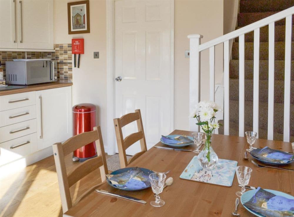 Convenient dining area and stairs to first floor at Signals Court in Scarborough, North Yorkshire