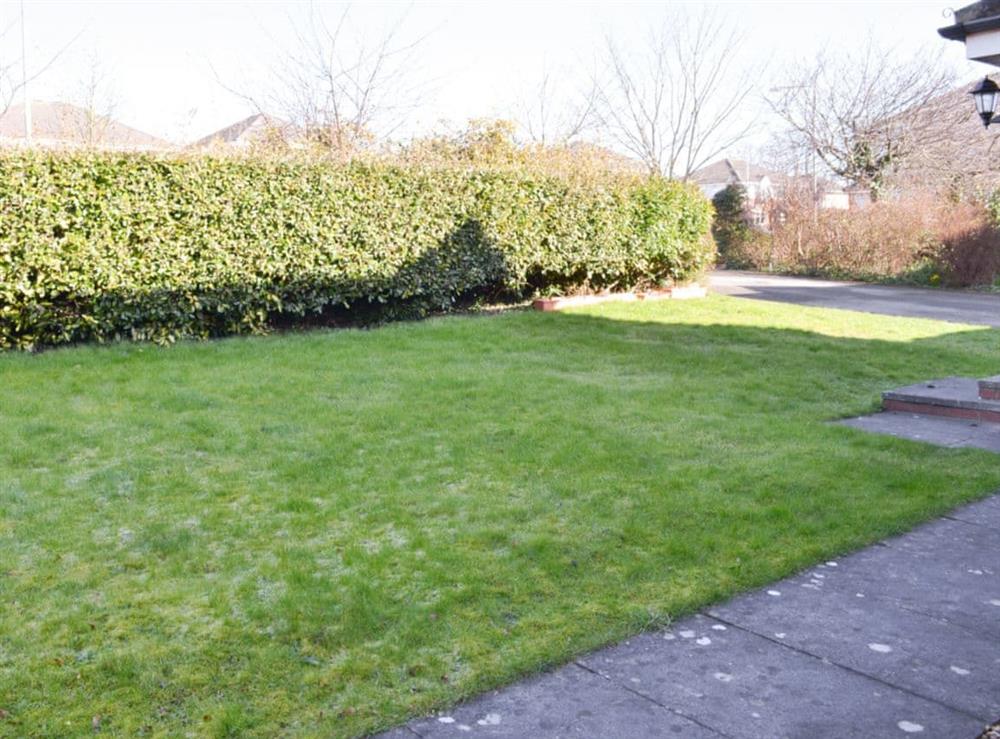 Lawned garden to front of property at Signals Court in Scarborough, North Yorkshire
