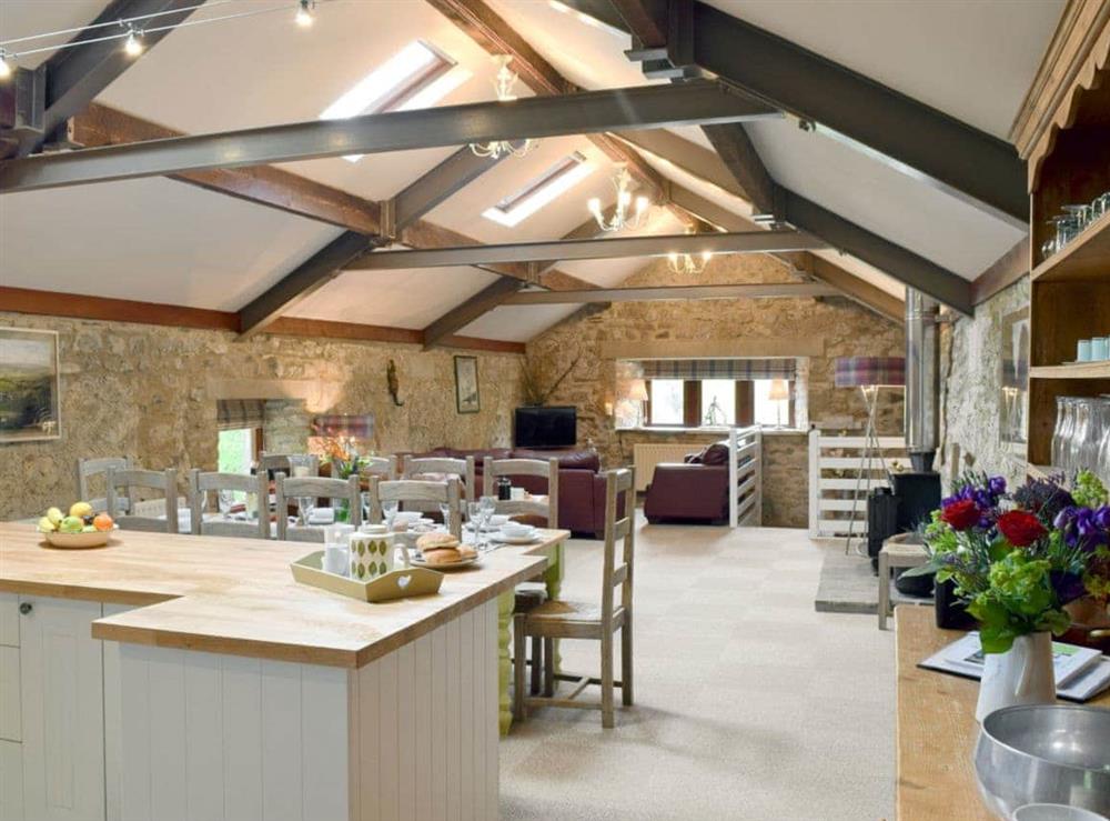 Open plan living/dining room/kitchen at Sikes Barn in Skipton, North Yorkshire