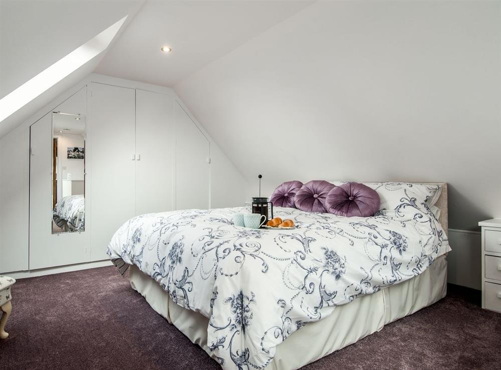 Double bedroom at Silver Birch Lodge in Horsley, near Stroud, Gloucestershire