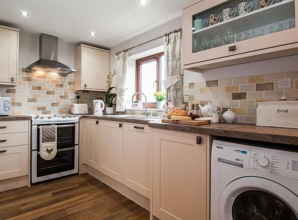Kitchen at Silver Birch Lodge in Horsley, near Stroud, Gloucestershire