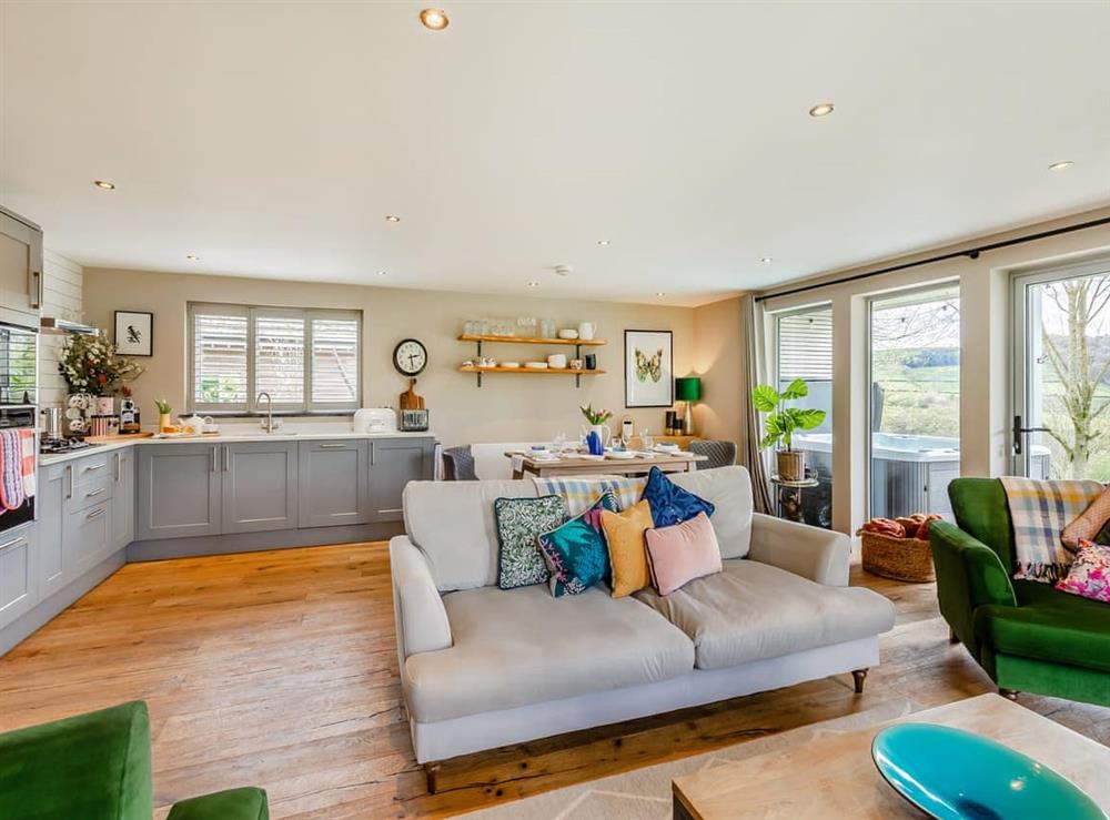 Open plan living space (photo 3) at Silver Birch Lodge in Norwood, near Harrogate, North Yorkshire