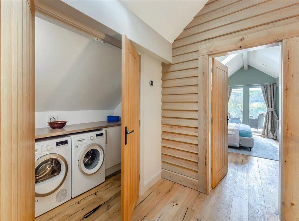 Utility room at Silver Birch Lodge in Norwood, near Harrogate, North Yorkshire