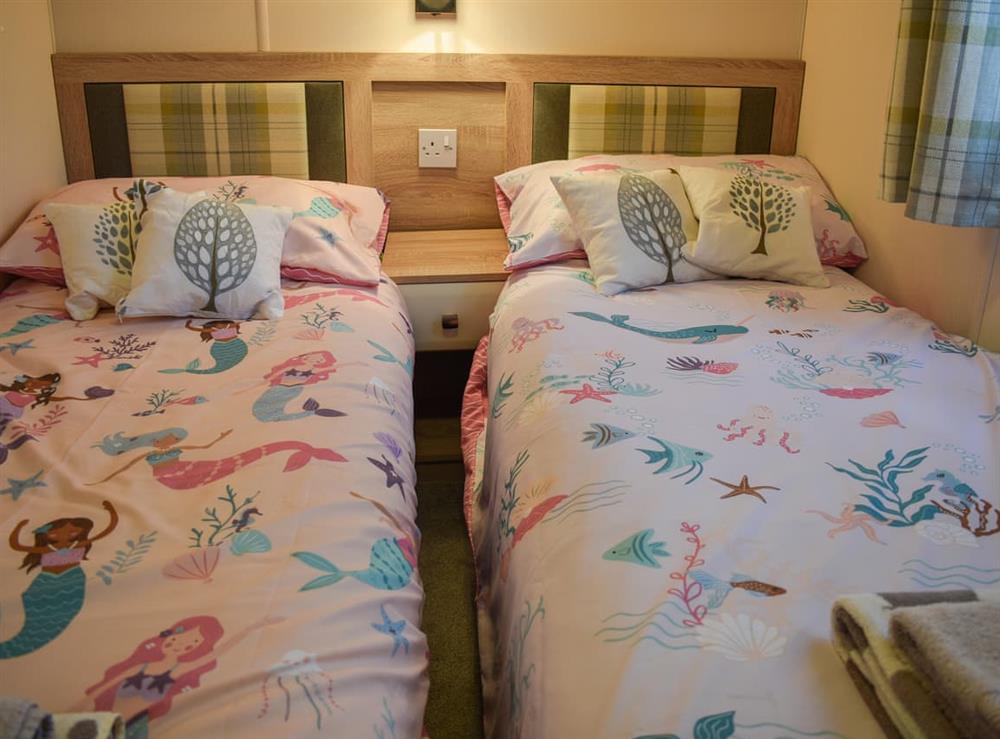 Twin bedroom at Silver Birches in Kelling Heath, Norfolk