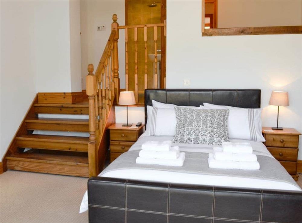 Comfortable downstairs master bedroom at Silver Cottage in Combe Martin, near Ilfracombe, Devon