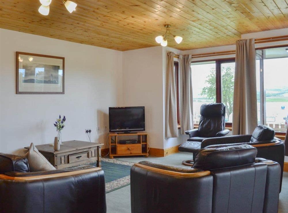 Comfortable living/ dining room at Silver Dee in Crossmichael, near Castle Douglas, Dumfries and Galloway, Kirkcudbrightshire