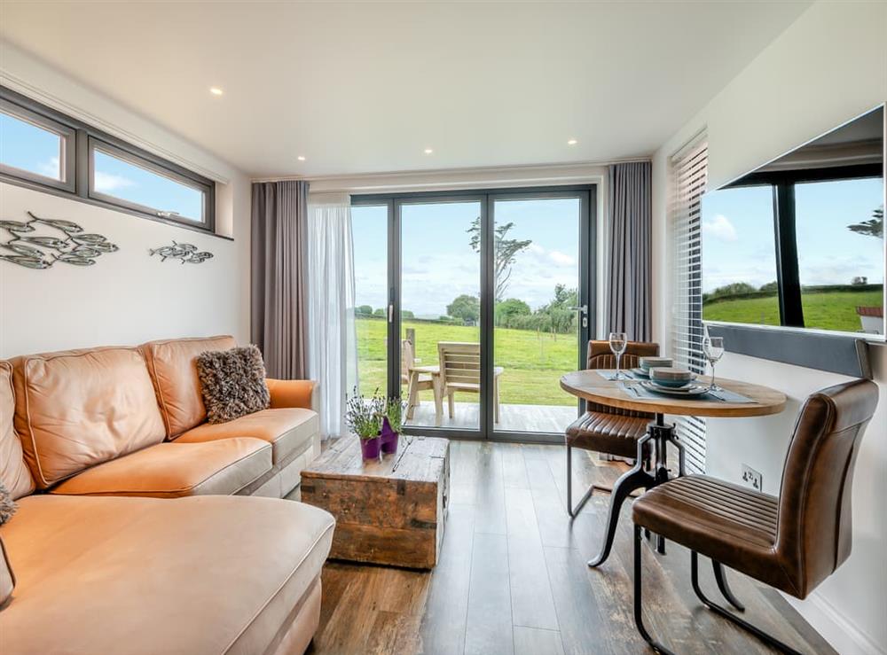 Living area at Silver Sea in Bude, Cornwall