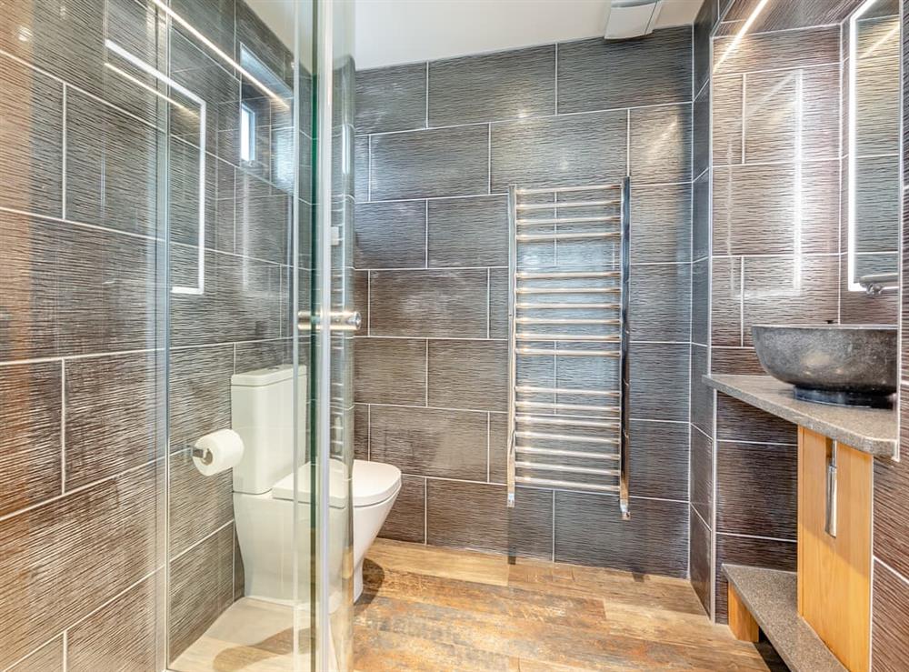 Shower room at Silver Sea in Bude, Cornwall