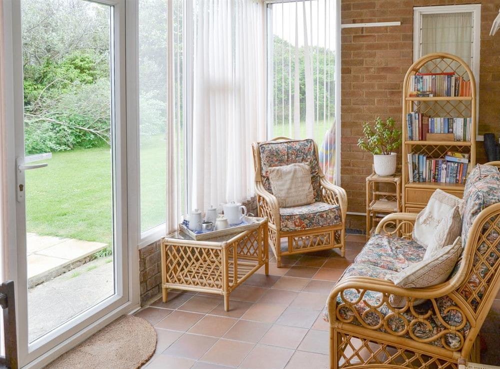Light and airy conservatory area at Silverdale in Bacton, near Happisburgh, Norfolk
