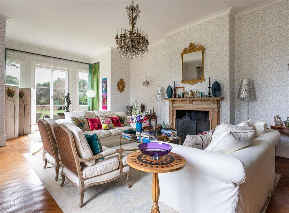 Living room at Sinclair House in Saltwood, near Folkestone, Kent