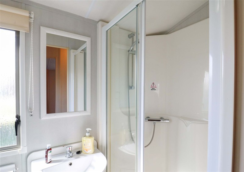 This is the bathroom at Singh Leite & Luisa Family Caravan, St. Osyth