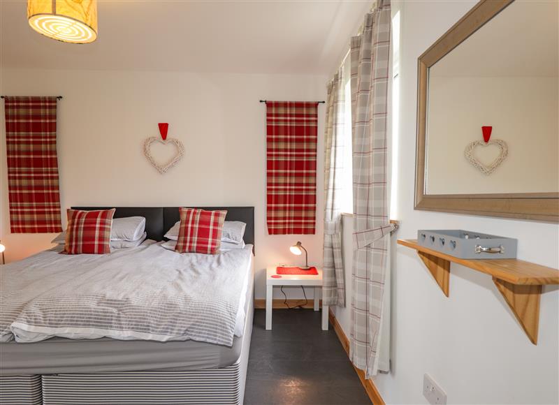 One of the bedrooms at Single Malt Cottage, Hallin near Dunvegan
