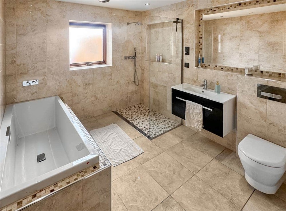 Bathroom (photo 2) at Sir A Wel in LLANNERCH-Y-MEDD, Gwynedd