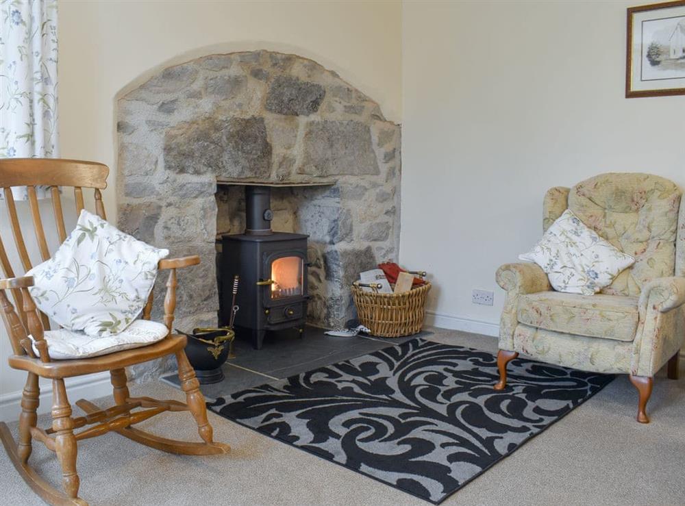 Living area at Sisal Y Gwynt in Llanarmon yn Lal, Denbighshire