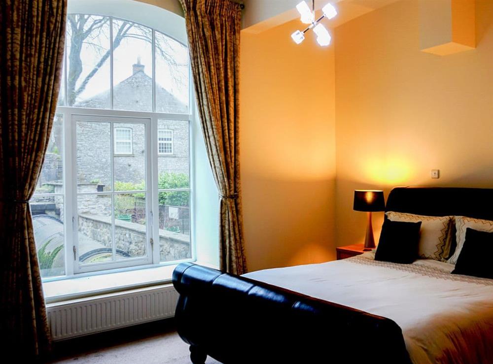 Double bedroom at Six Litton Mill in Buxton, Derbyshire