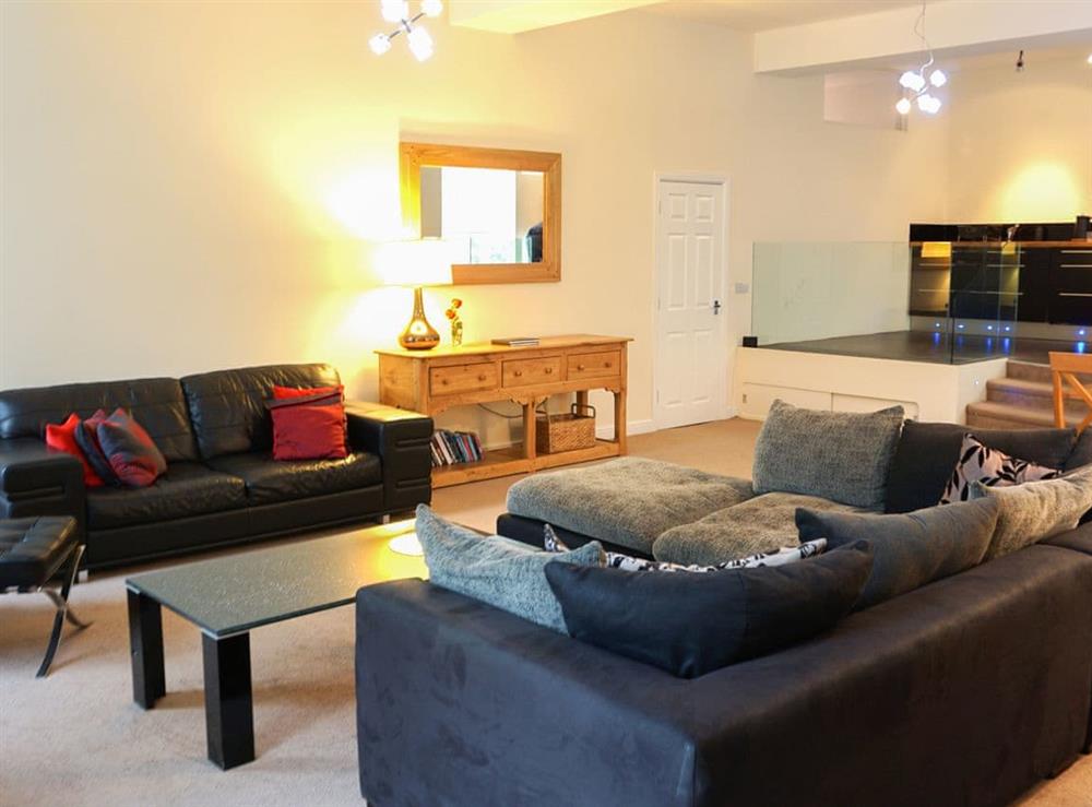 Living area at Six Litton Mill in Buxton, Derbyshire