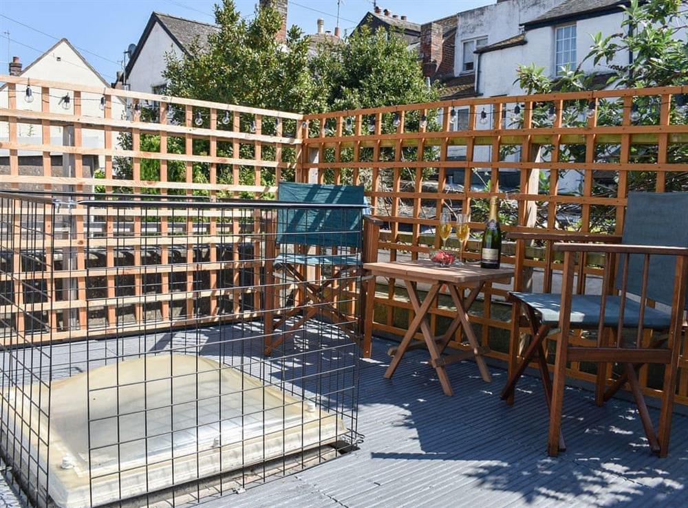 Outdoor area at Sixpence Cottage in Exmouth, Devon