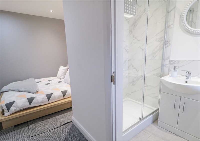 This is the bedroom at SJs Annexe, Castlerock