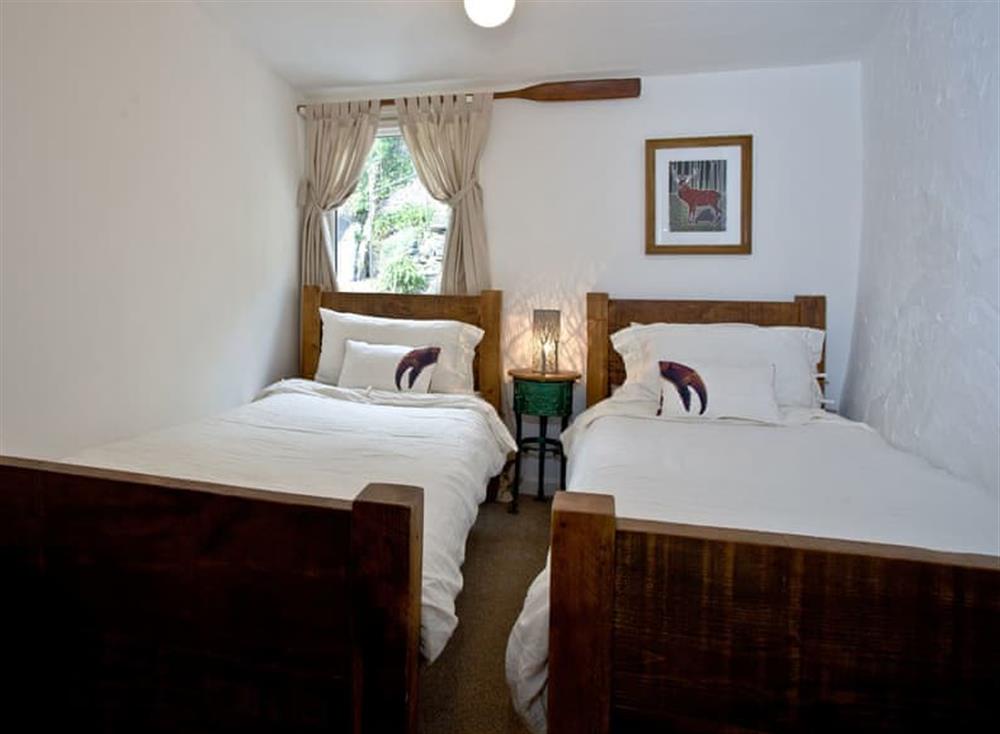 Twin bedroom at Skerrie Cottage in , Brixham