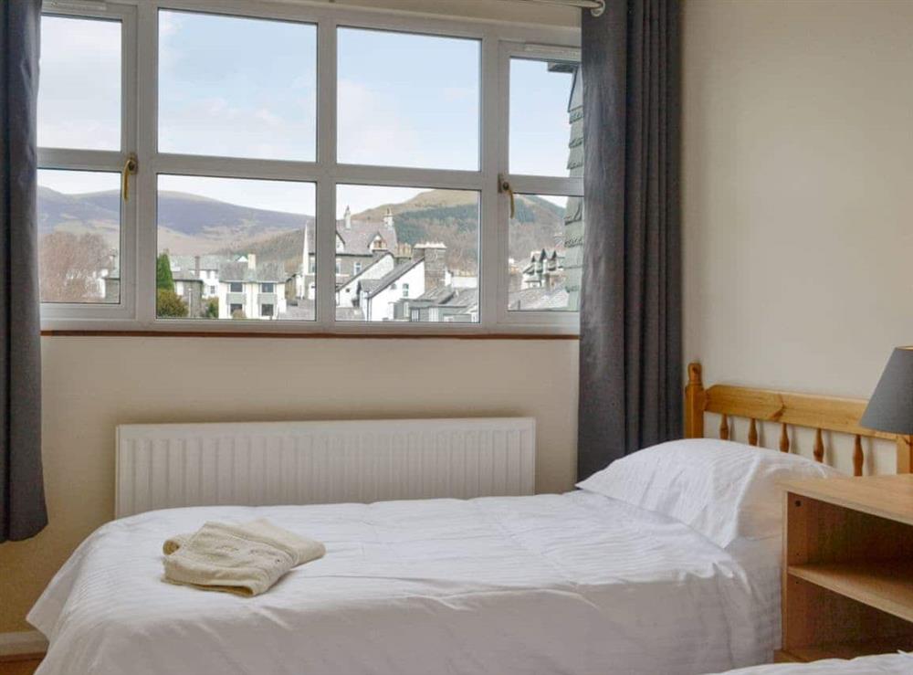 Amazing views to Skiddaw from the twin bedroom at Skiddaw View in Keswick, Cumbria