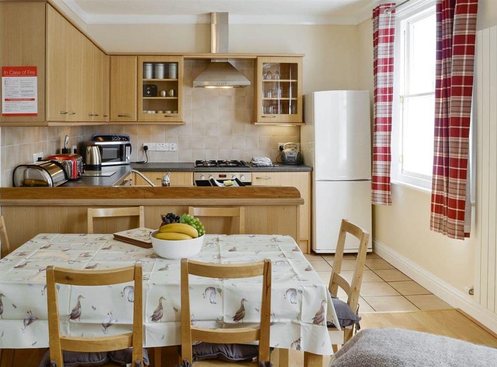 Convenient dining area and kitchen at Skiddaw View in Keswick, Cumbria