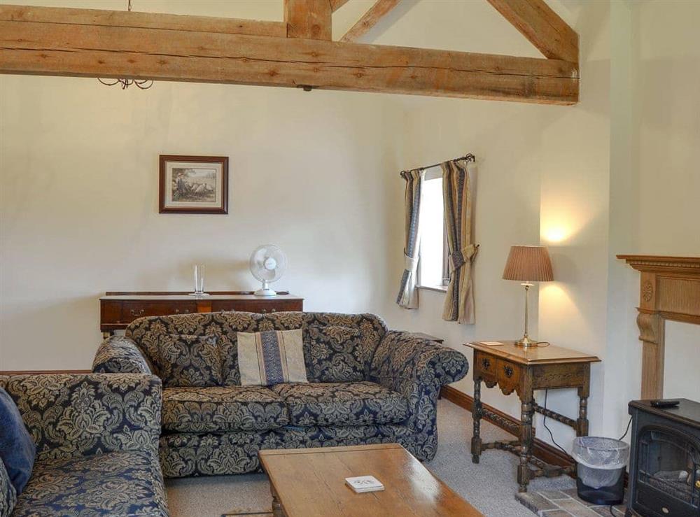 Comfy living room at Skimblescott Barn in Much Wenlock, Shropshire., Great Britain