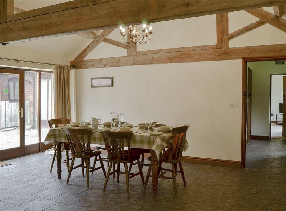 Spacious, well equipped kitchen/ dining room (photo 3) at Skimblescott Barn in Much Wenlock, Shropshire., Great Britain