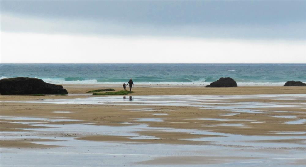 A beach close to Skippers Cabin, nr Padstow, Cornwall at Skipper's Cabin in Padstow, Cornwall