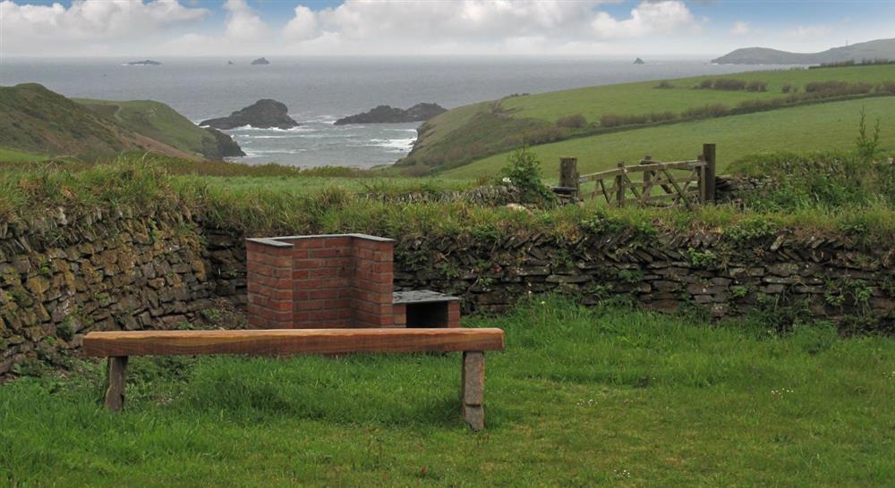 The view from the garden at Skipper's Cabin in Padstow, Cornwall