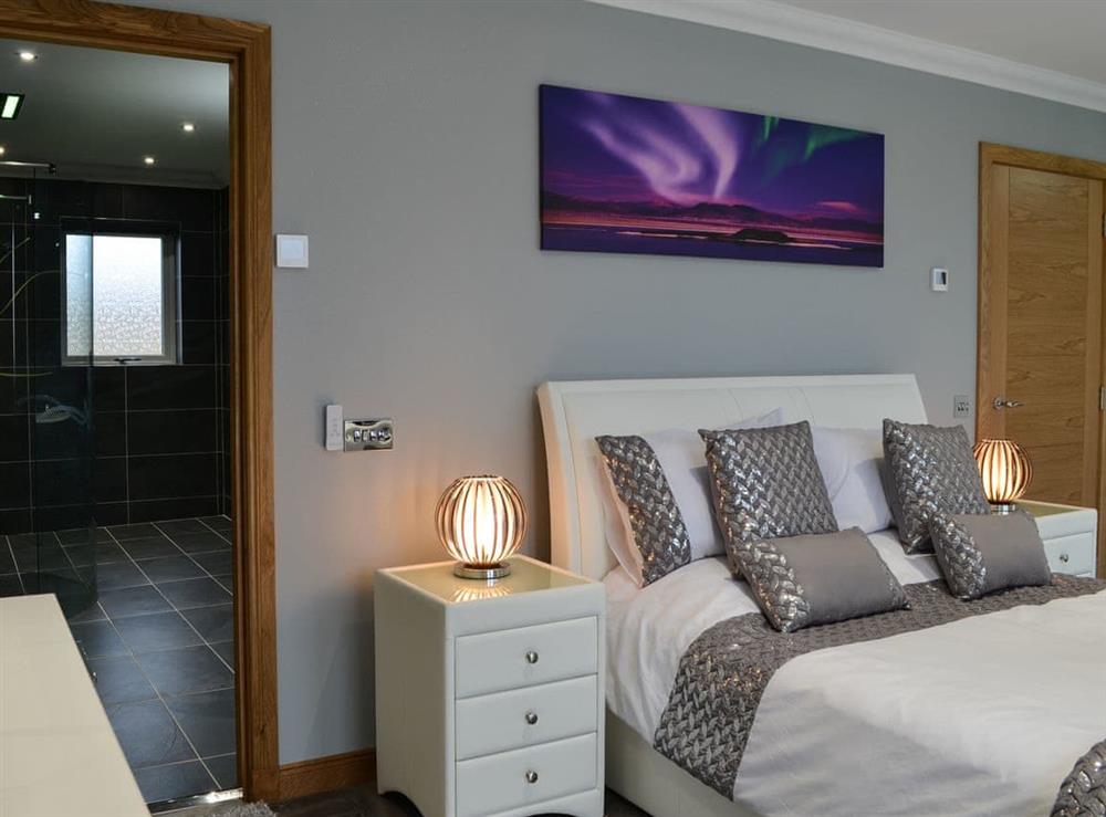 Double bedroom at Skippers Retreat in Clachan Sands, Isle of North Uist, Scotland