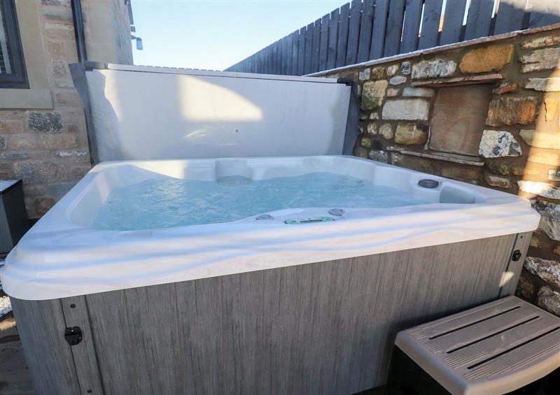 Relax in the hot tub at Skirden View, Bolton by Bowland near Chatburn