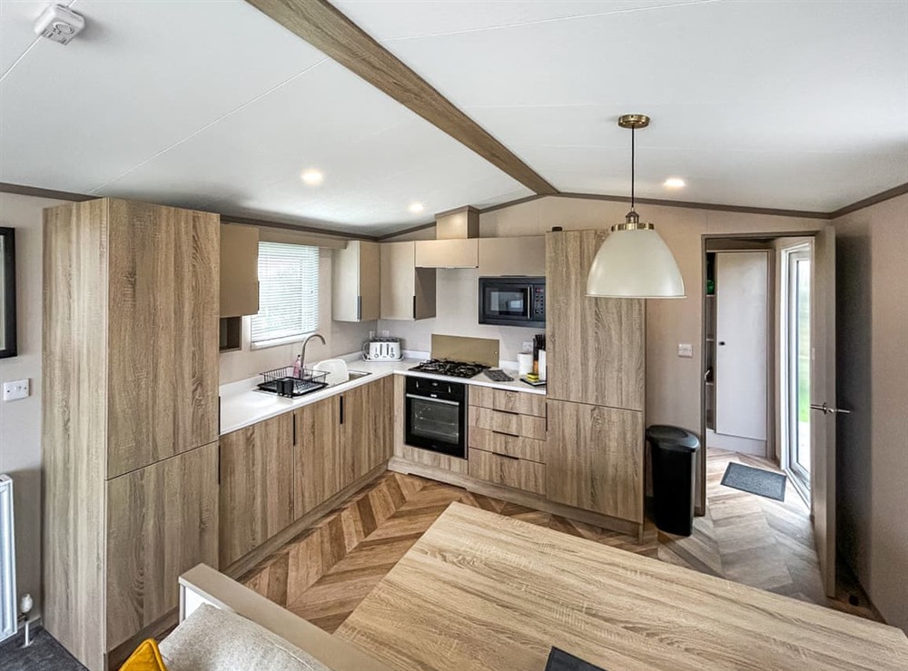 Kitchen area at Skokholm in Littlehaven, Dyfed