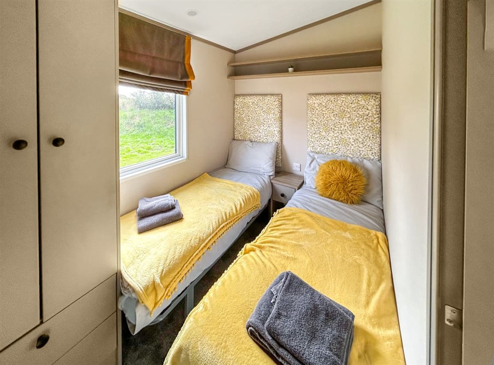 Twin bedroom at Skokholm in Littlehaven, Dyfed