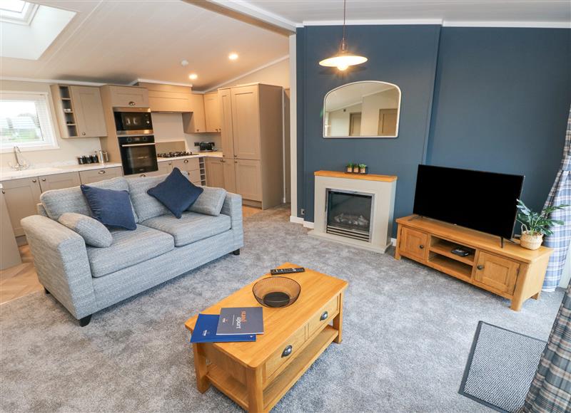 The living area at Skomer Lodge, Hasguard Cross near Broad Haven