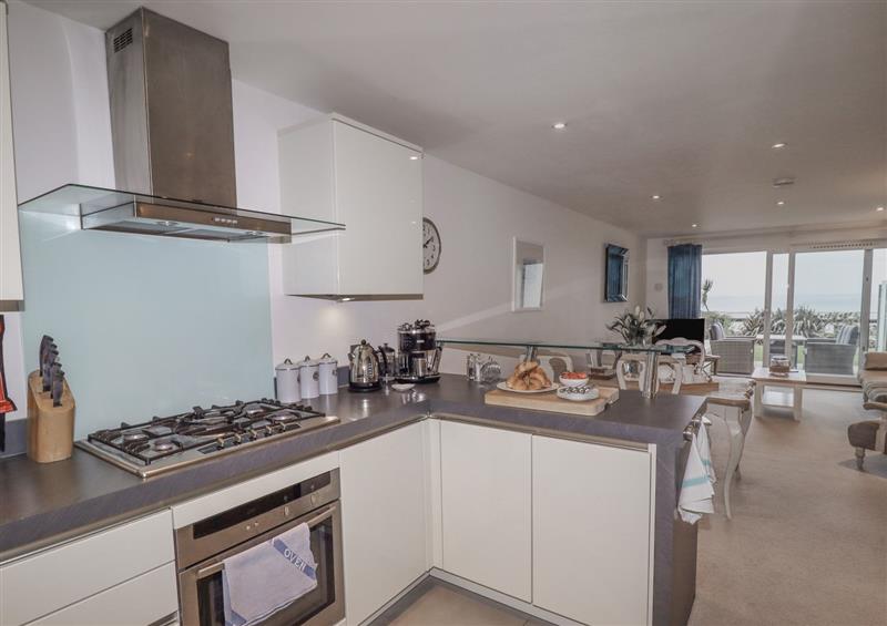 This is the kitchen at Sky, Carbis Bay