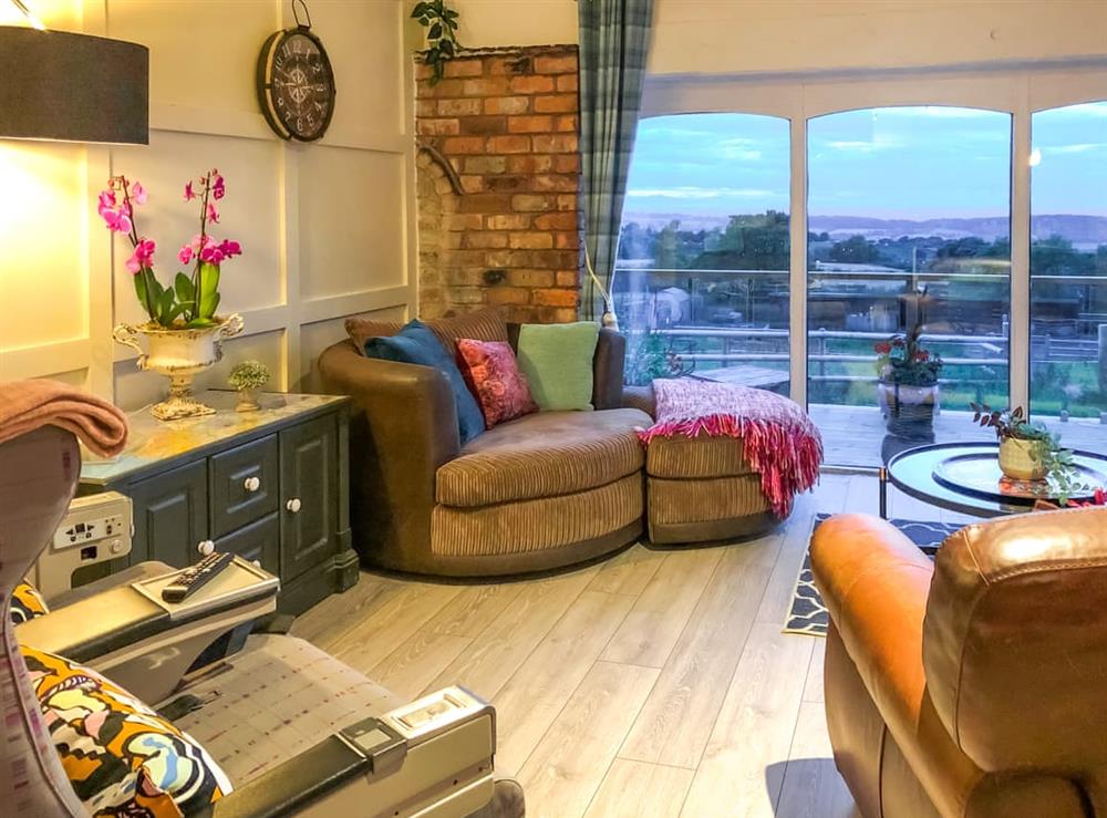 Living room at Sky in Stoke-on-Trent, Staffordshire