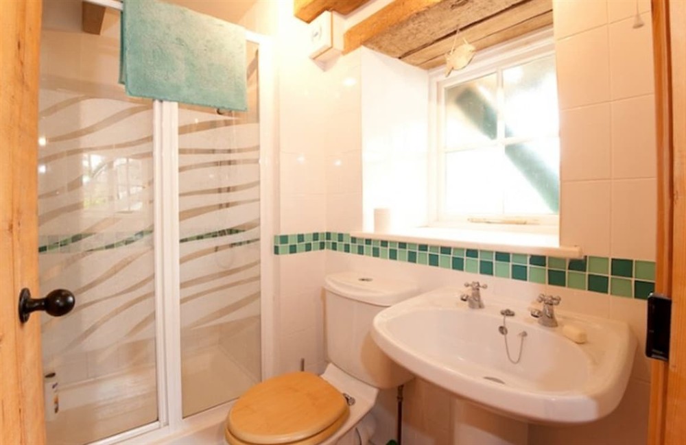 Bathroom at Skyber Lowen in The Lizard, Cornwall