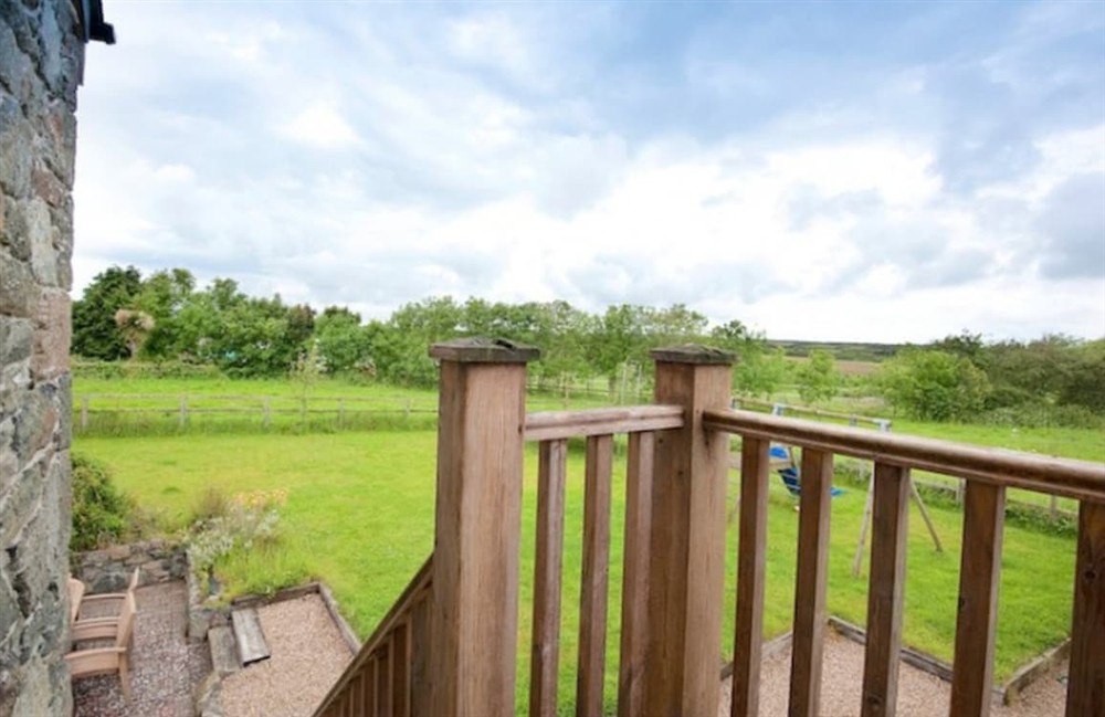 Decking at Skyber Lowen in The Lizard, Cornwall
