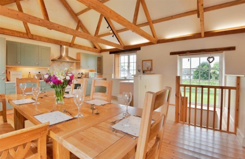 Dining Area at Skyber Lowen in The Lizard, Cornwall