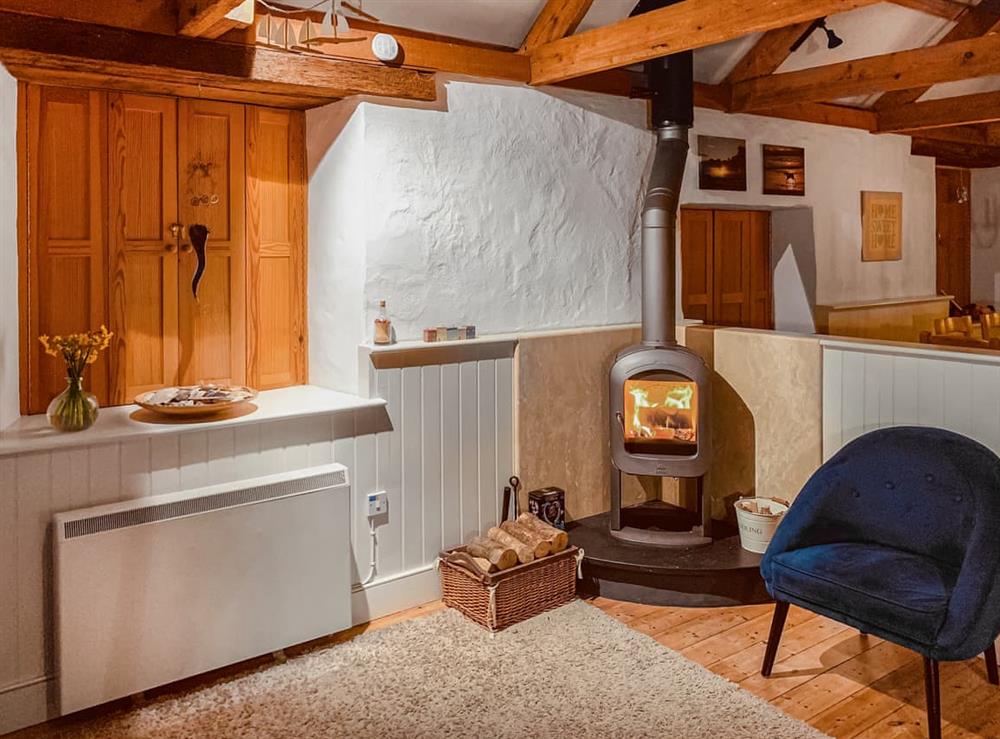 Living area at Skyber Lowen in The Lizard, Cornwall